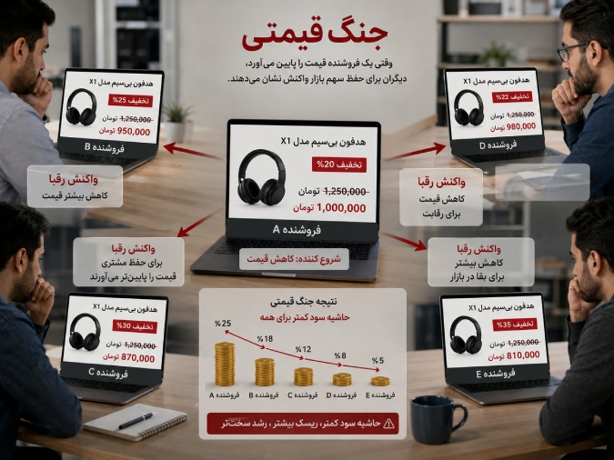 جنگ قیمت ها و استراتژی قیمت گذاری