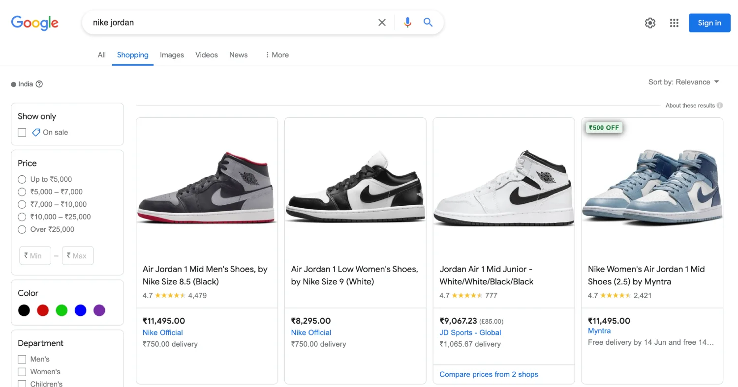 چگونه از google shopping برای فروش محصولم استفاده کنم؟